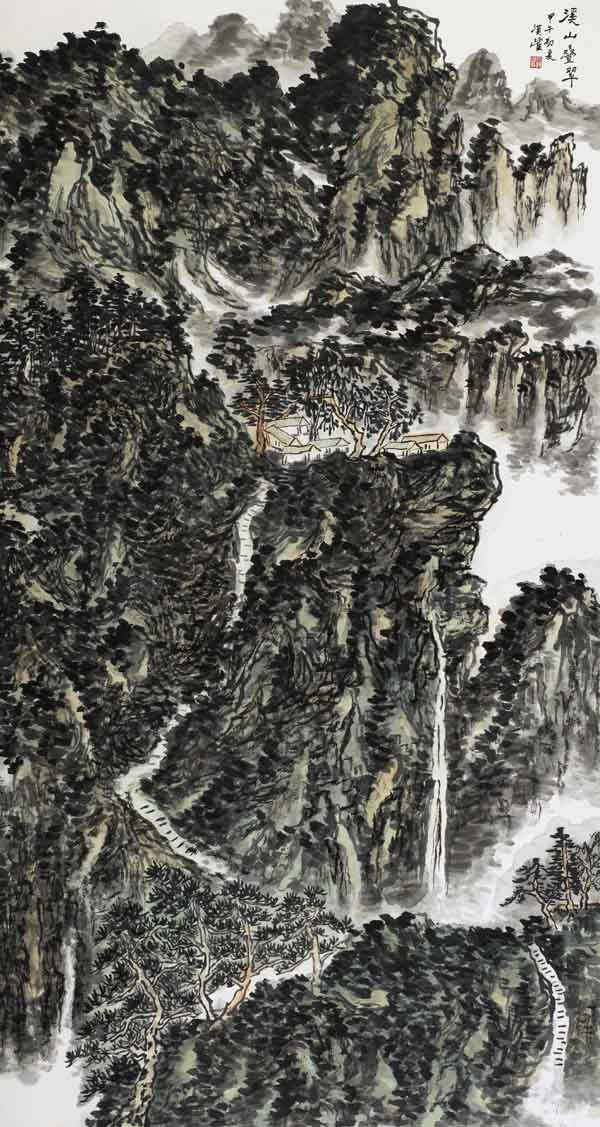 ����Ծ��ƷϪɽ����  ֽ����ɫ  180x97  2014��