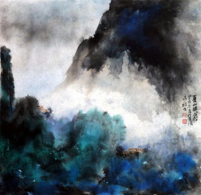 生命华彩正当时:对聂振文泼墨泼彩山水的几点思考