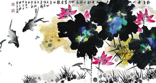 ������Ī����ʫ�黭��չ������Ļ