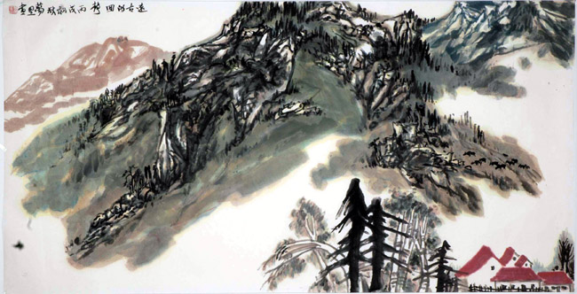 画家贺万里的中国大山水:远古的回响