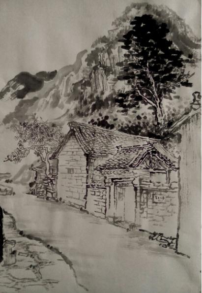 自然造化的亓均写生山水画