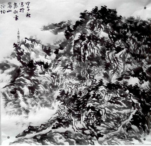 自然造化的亓均写生山水画