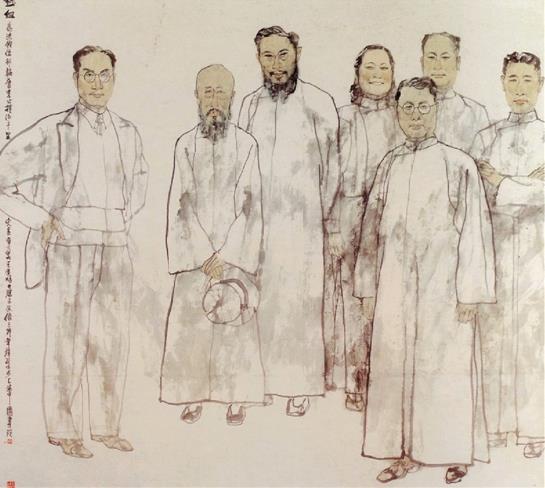 韩硕 热血 189×211cm 国画金奖.
