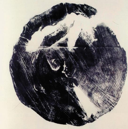 蔡枫、沈立功 黑白祭 180×180cm 版画金奖