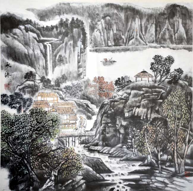 著名中国画画家翟承海作品欣赏