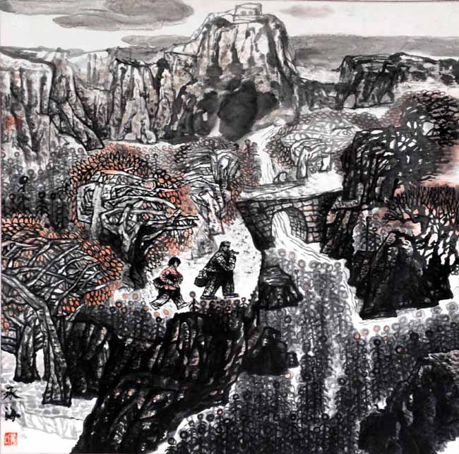 著名中国画画家翟承海作品欣赏