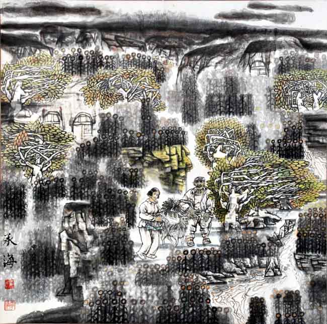 著名中国画画家翟承海作品欣赏