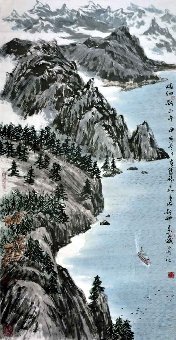 吴学斌的新疆大山水作品5