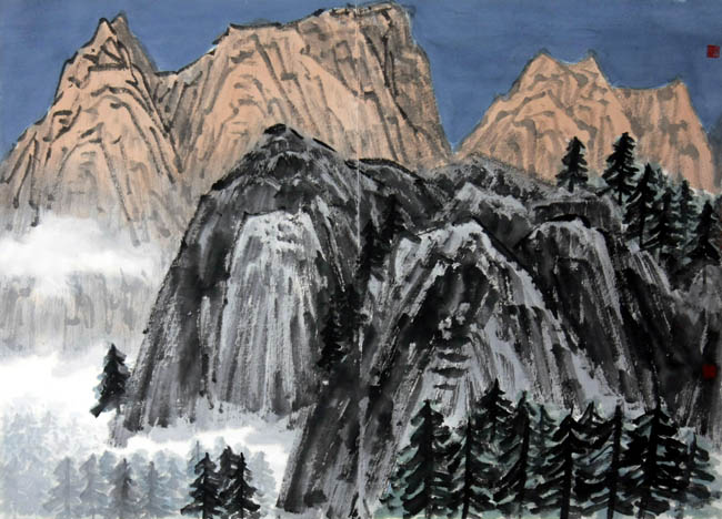 吴学斌的新疆大山水作品6