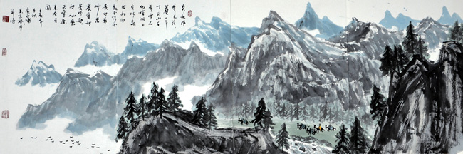 吴学斌的新疆大山水作品10