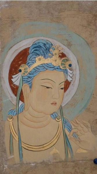 观画家赵健敦煌画像——古意未颓画飞天 心灯长映月牙泉