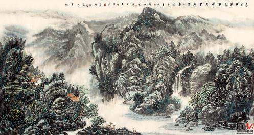 ������ӢŮ���黭Ժ�����������ɽˮ������Բ�����