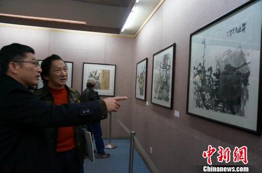 走进漓江·中国书画名家七人作品展桂林开展