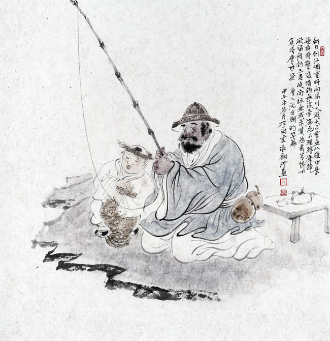 垂钓图-张翔洲