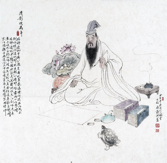 清影映万年图-张翔洲