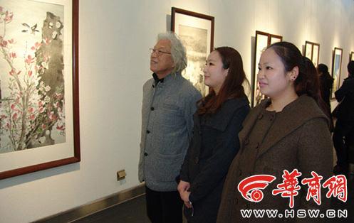 《绘心岚语》画展60余幅作品亮相陕西美术馆
