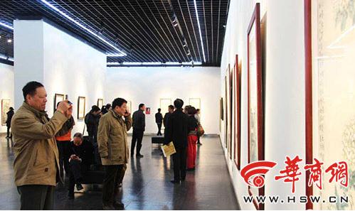 《绘心岚语》画展60余幅作品亮相陕西美术馆