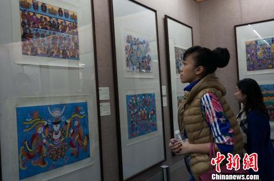 贵州农民画展在广西桂林市博物馆开展
