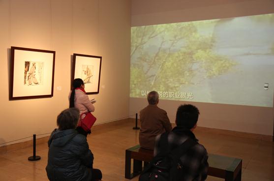 茅奖作家刘斯奋自画《白门柳》人物亮相中国美术馆