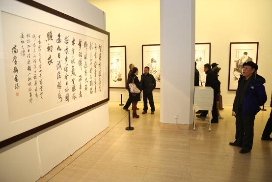 茅奖作家刘斯奋自画《白门柳》人物亮相中国美术馆