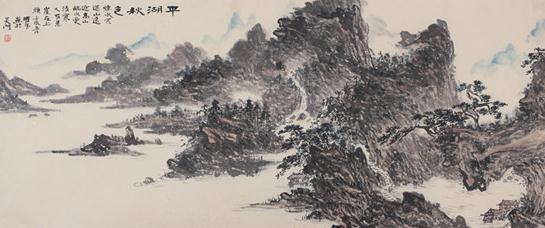 冯耀德山水画展在广州越秀山开幕