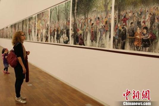 卞国强160余幅水墨画作品天津美术馆展出-中国