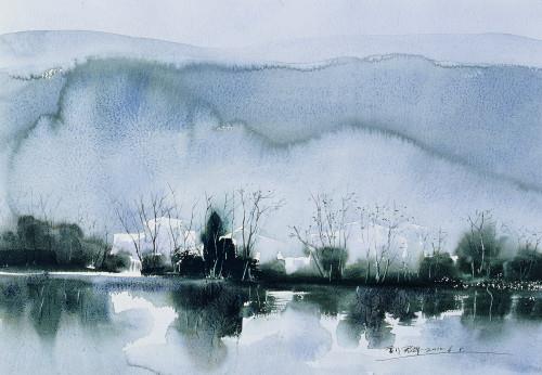 ��ˮ���С������ķ羰�� ����Ⱥ�滭Ѳչ�人