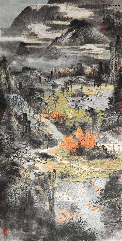 ɽˮ�������£������е�������