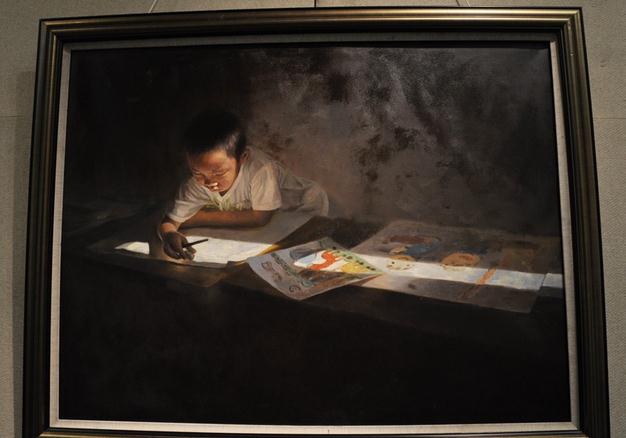 �����������ﻭ������Ʒչ������Ļ