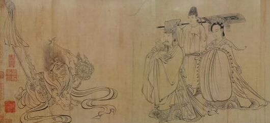 中国画中的“曹衣出水”与“吴带当风”