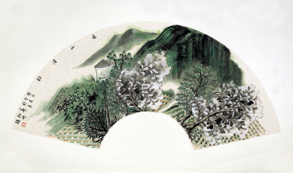 中国山水画家周松竹作品欣赏
