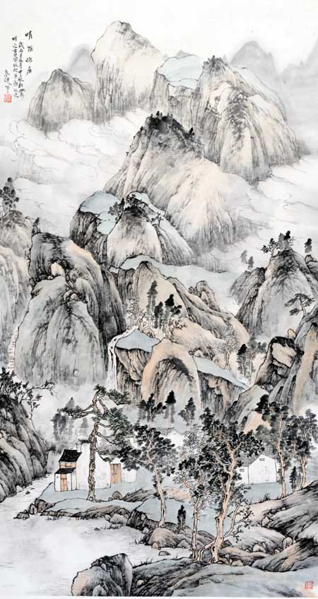 画家高健山水画作品欣赏