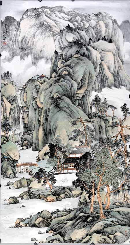 画家高健山水画作品欣赏
