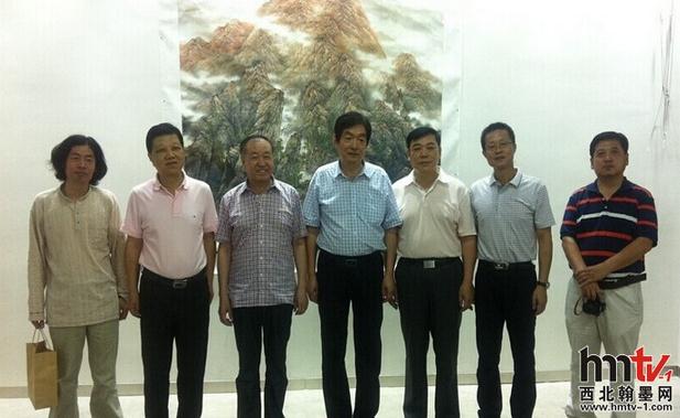 中国书画院陕西分院成立一周年纪念书画展在乐游原开幕