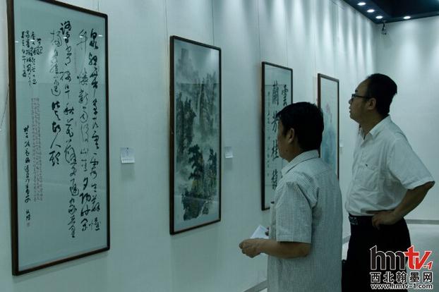 中国书画院陕西分院成立一周年纪念书画展在乐游原开幕