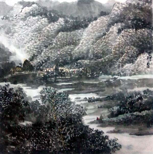 中国山水画家刘福作品欣赏5