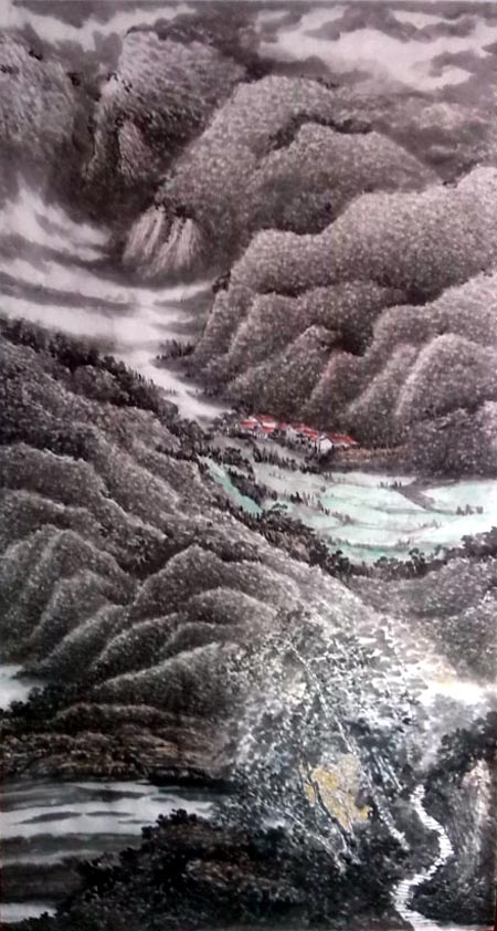 中国山水画家刘福作品欣赏7
