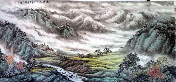 中国山水画家刘福作品欣赏9