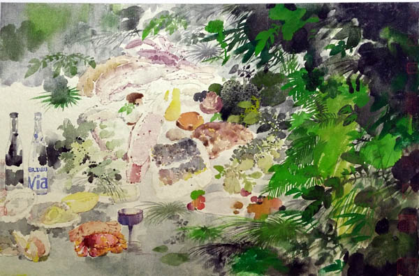 卢禹舜先生最新写生作品-《田园梦幻系列6》