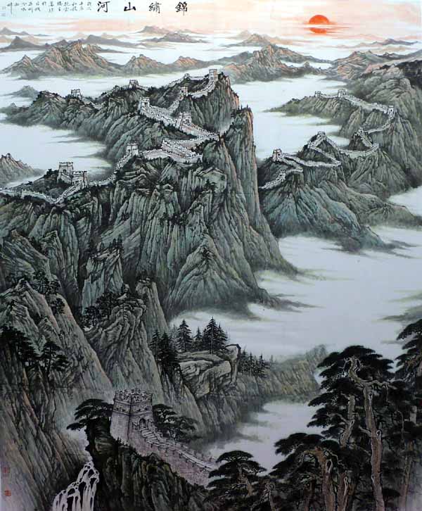画家姜维中国画作品欣赏-锦绣山河