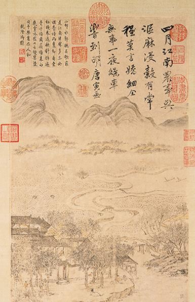 明 唐寅 江南農事圖