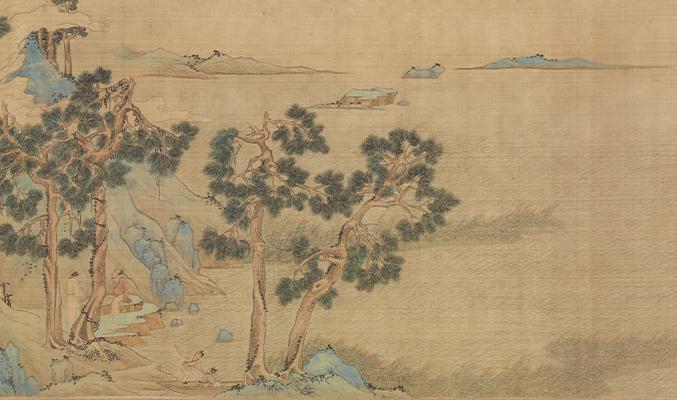 明 文徵明 倣趙伯驌後赤壁圖 卷(局部)