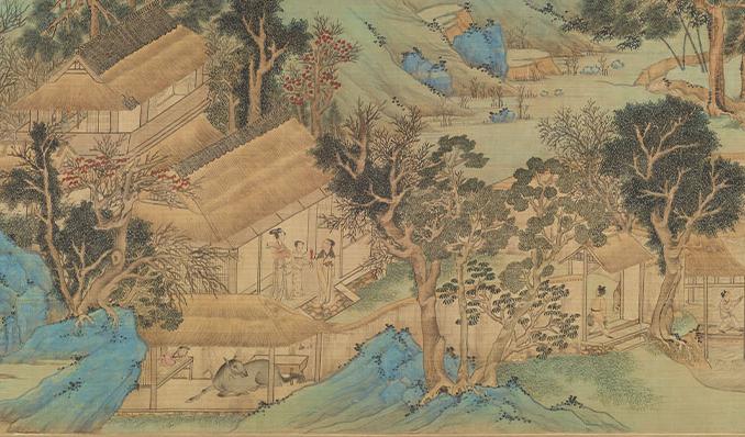 明 文徵明 倣趙伯驌後赤壁圖 卷(局部)