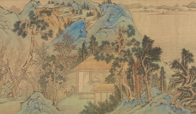 明 文徵明 倣趙伯驌後赤壁圖 卷(局部)