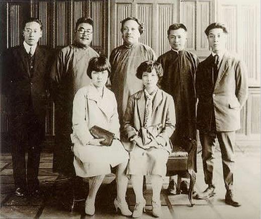 潘玉良30年代与友人的合影