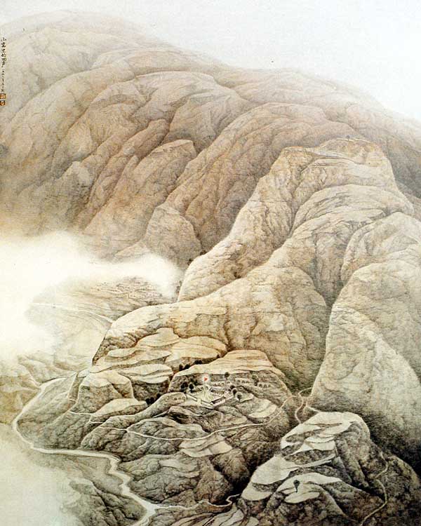 著名画家王爱忠先生作品欣赏:山窝里的回声