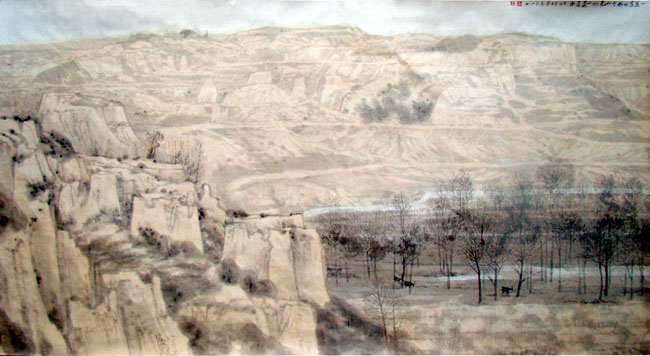 著名画家王爱忠先生作品欣赏:一道道山来那个一道道水