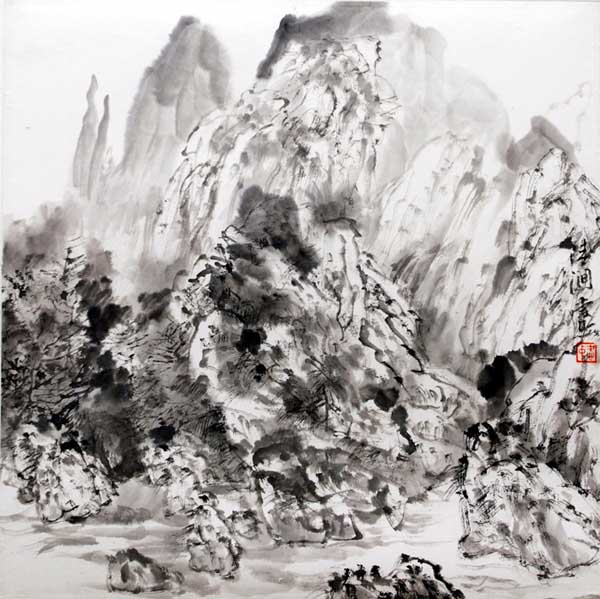 著名画家王爱忠先生作品欣赏:清涧