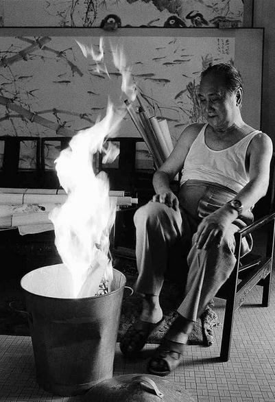 民国画家80年代珍贵留影:瞬间定格真性情