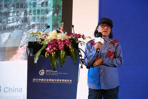 2014中国画大师排行榜亮相美国纽约时代广场石齐在列